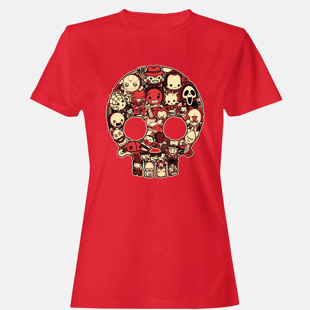 Women's T-Shirt - 7UXYZ83S - Red - 13