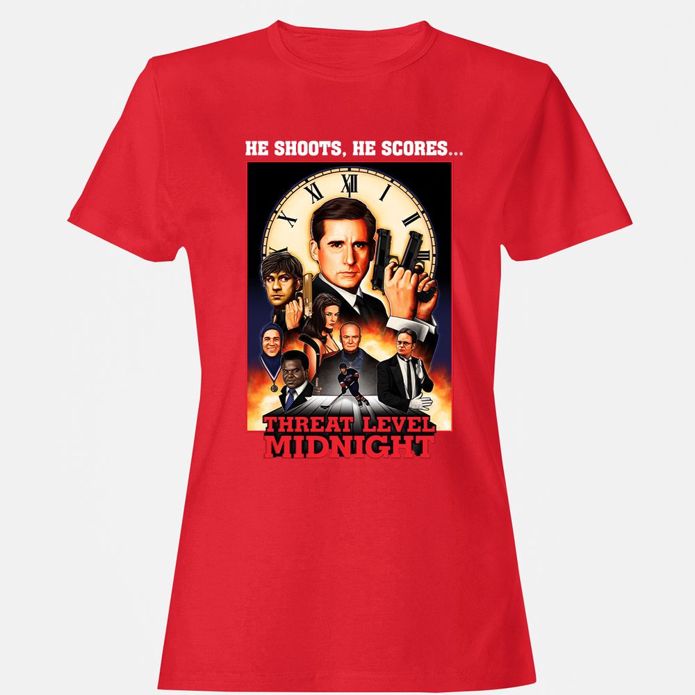 Women's T-Shirt - L5KQE91H - Red - 13