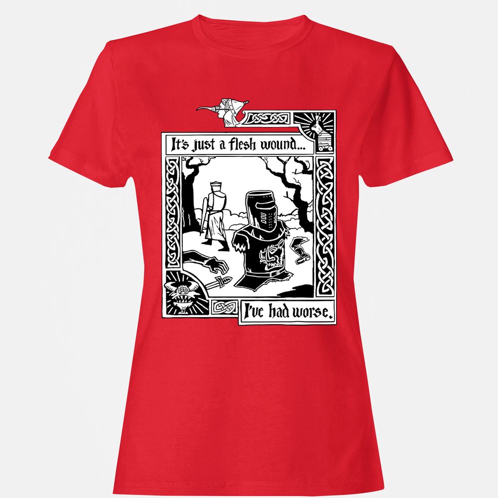 Women's T-Shirt - XKP4B1XQ - Red - 13