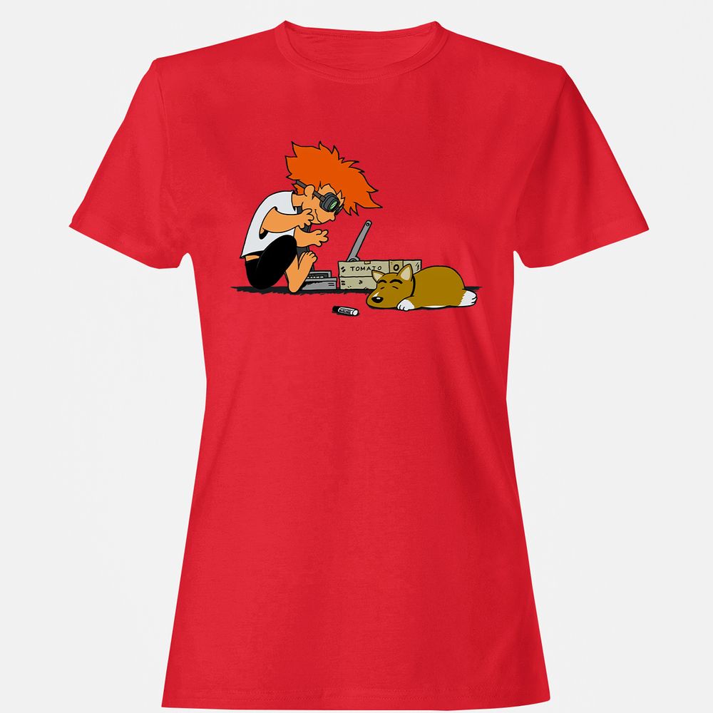 Women's T-Shirt - LX6C7821 - Red - 13
