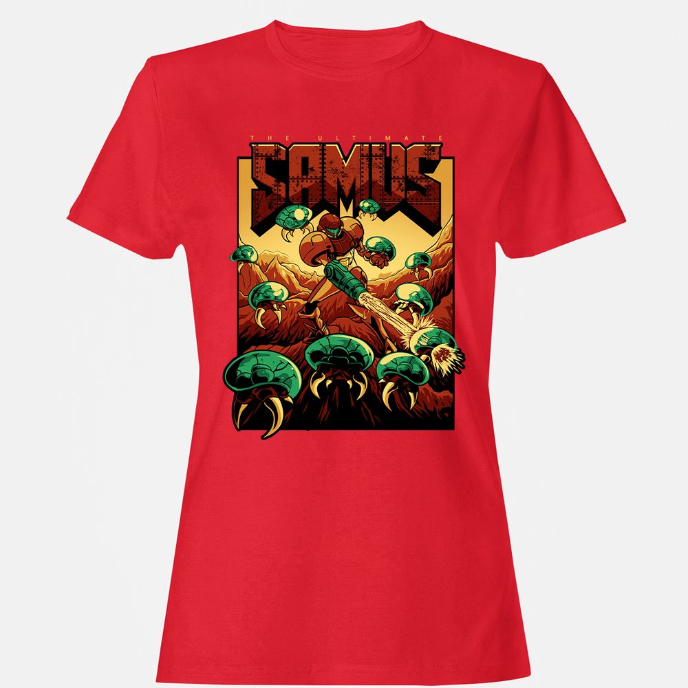 Women's T-Shirt - HZUCT8GU - Red - 13