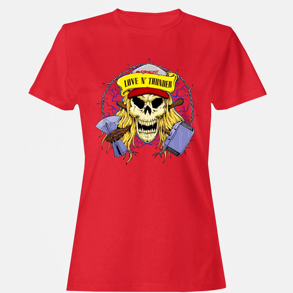 Women's T-Shirt - TVQHSJ5Y - Red - 13