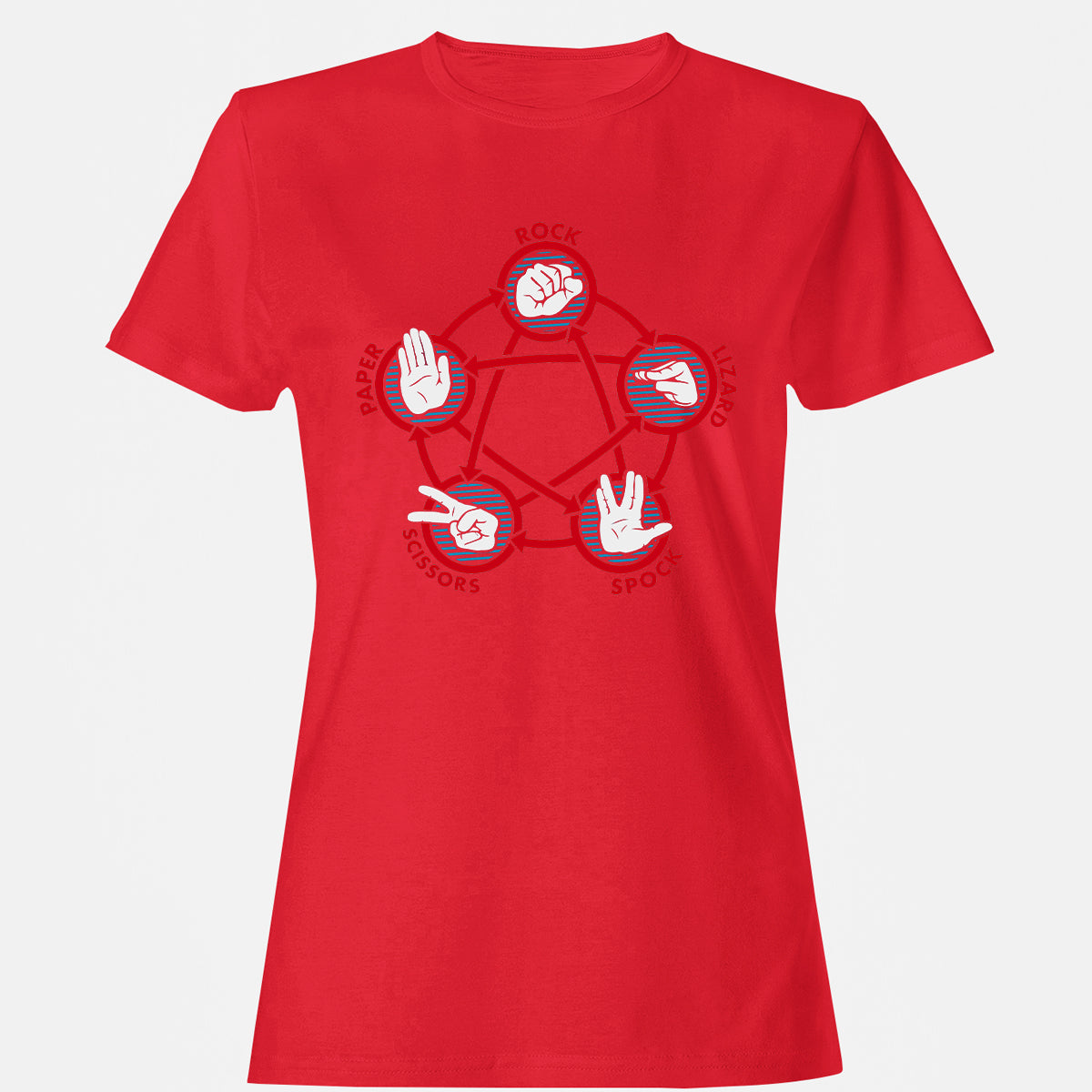 Women's T-Shirt - 62YE1NZ6 - Red - 13