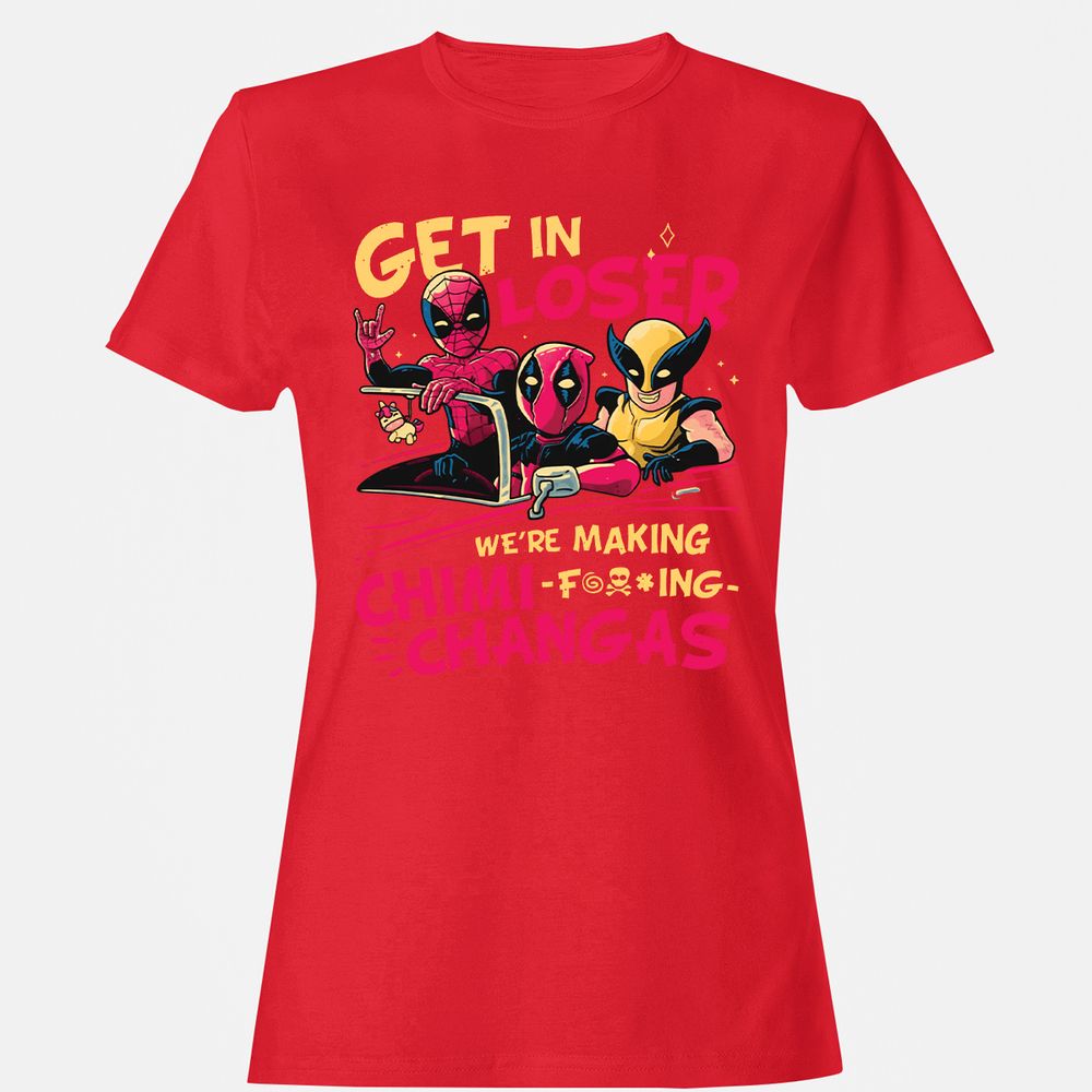 Women's T-Shirt - H3REQ1K9 - Red - 13