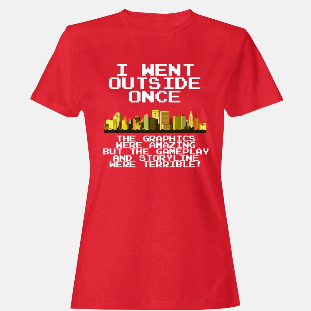 Women's T-Shirt - N497WA4U - Red - 13