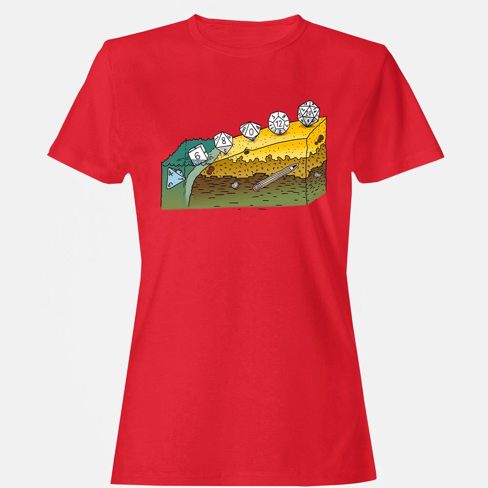 Women's T-Shirt - A1AQYJ8U - Red - 13