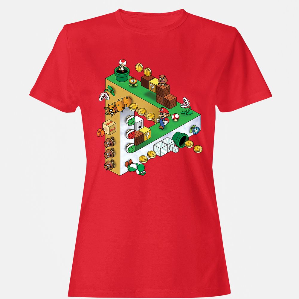 Women's T-Shirt - NYLFH8NJ - Red - 13