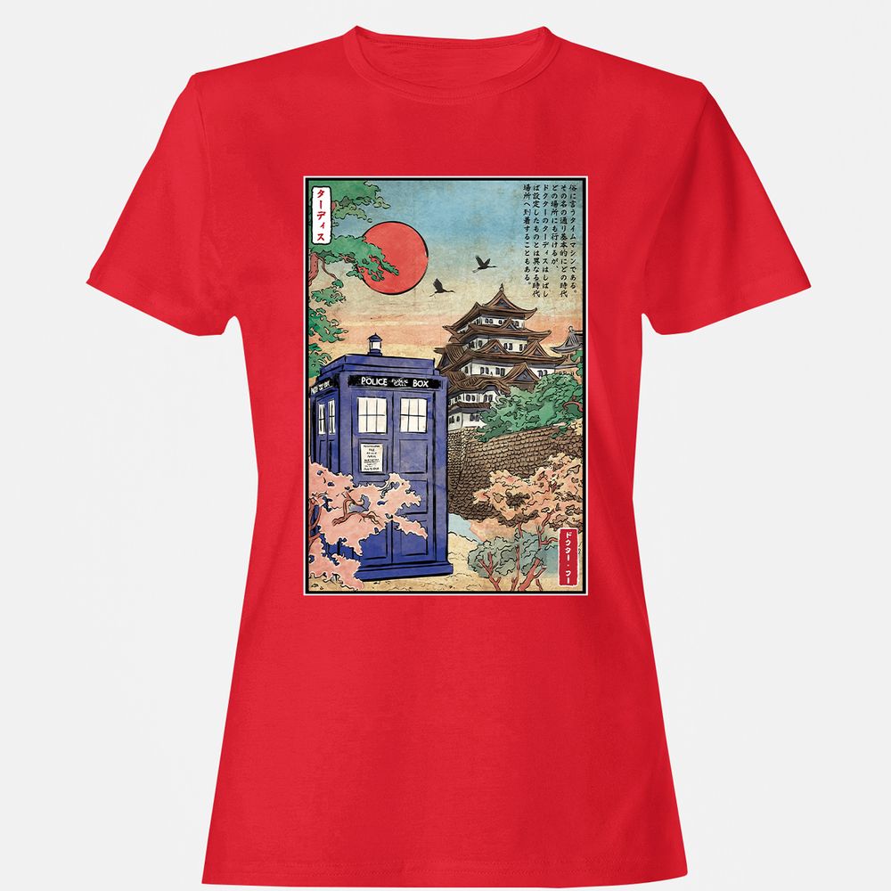 Women's T-Shirt - E193XH7Z - Red - 13