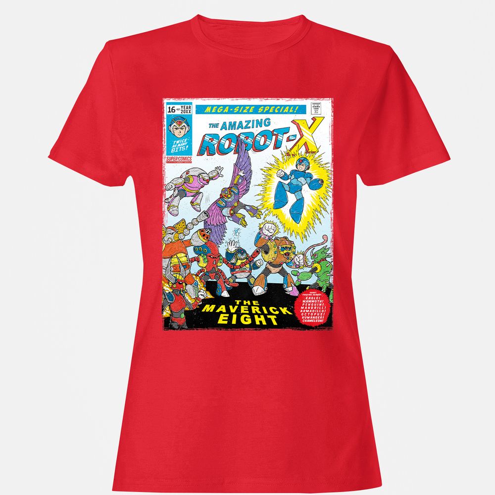 Women's T-Shirt - AJMJFKAA - Red - 13