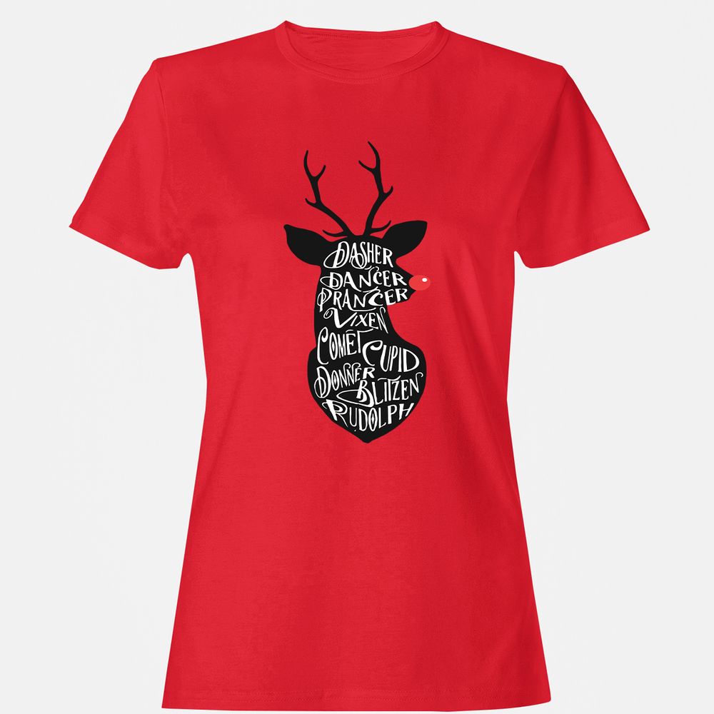 Women's T-Shirt - 514HCCUU - Red - 13