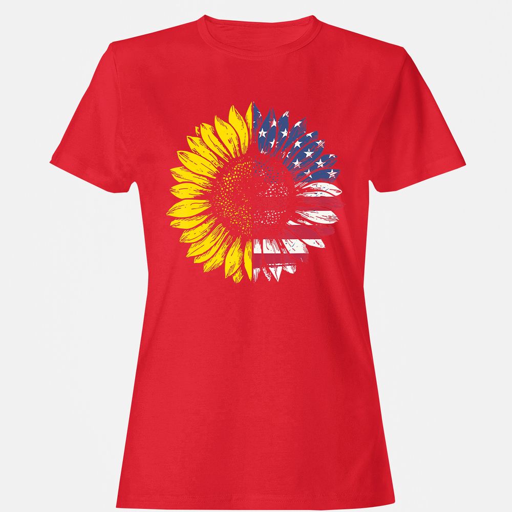 Women's T-Shirt - RH8MQVU1 - Red - 13