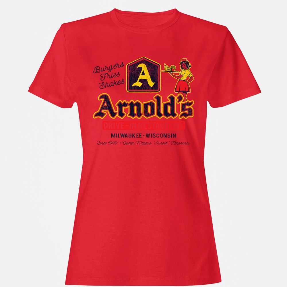 Women's T-Shirt - ZDDGFKQS - Red - 13