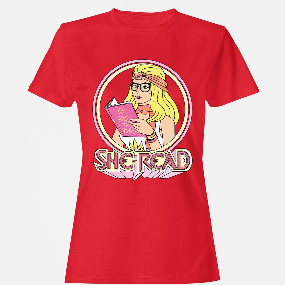 Women's T-Shirt - P8SAKUVQ - Red - 13