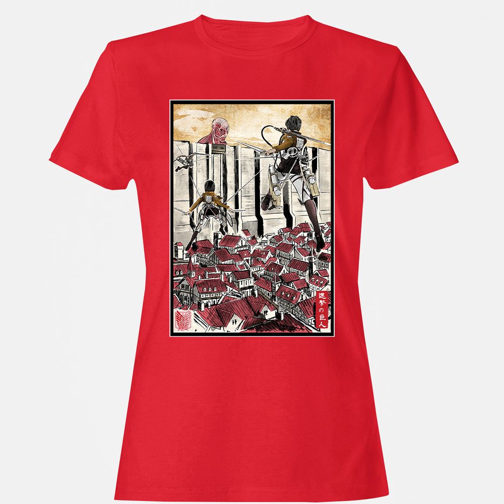 Women's T-Shirt - EJWCKTRY - Red - 13