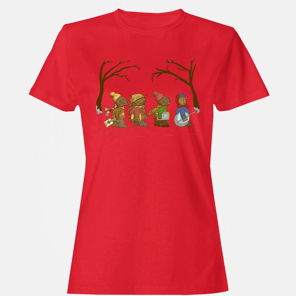 Women's T-Shirt - 1ZYEHK75 - Red - 13