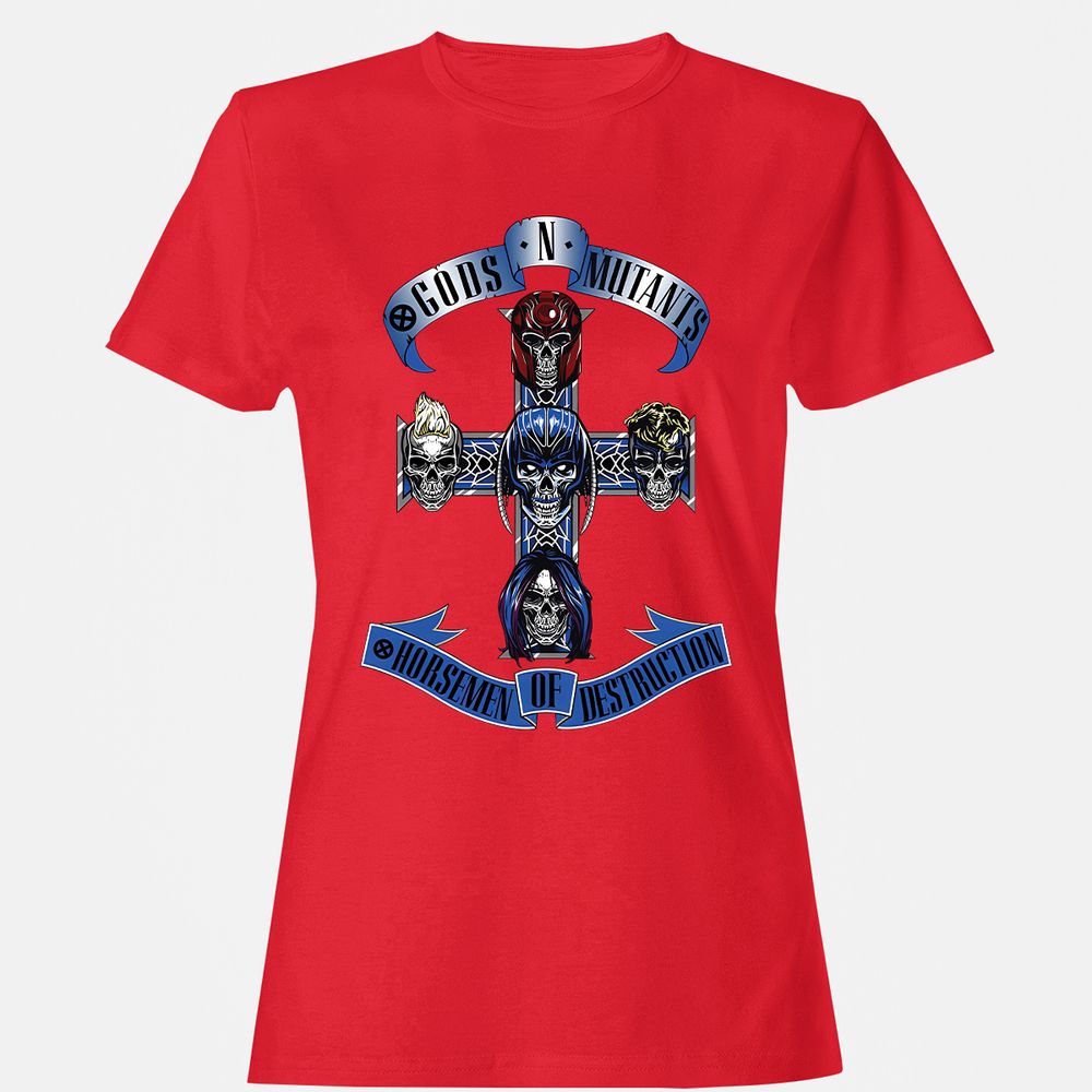 Women's T-Shirt - H9MTCU9K - Red - 13