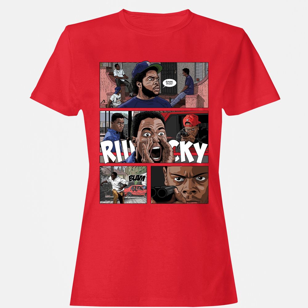Women's T-Shirt - B4V4UCRJ - Red - 13