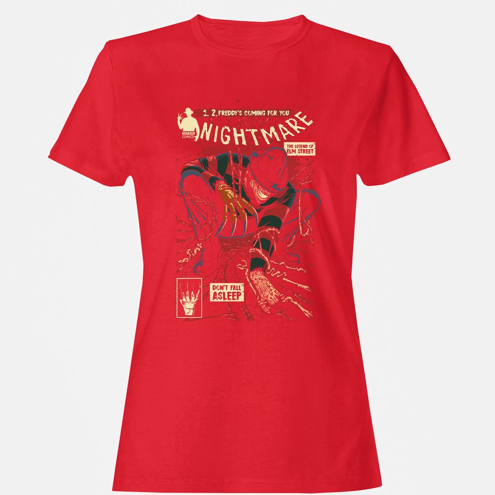 Women's T-Shirt - ZLBZ7P9P - Red - 13