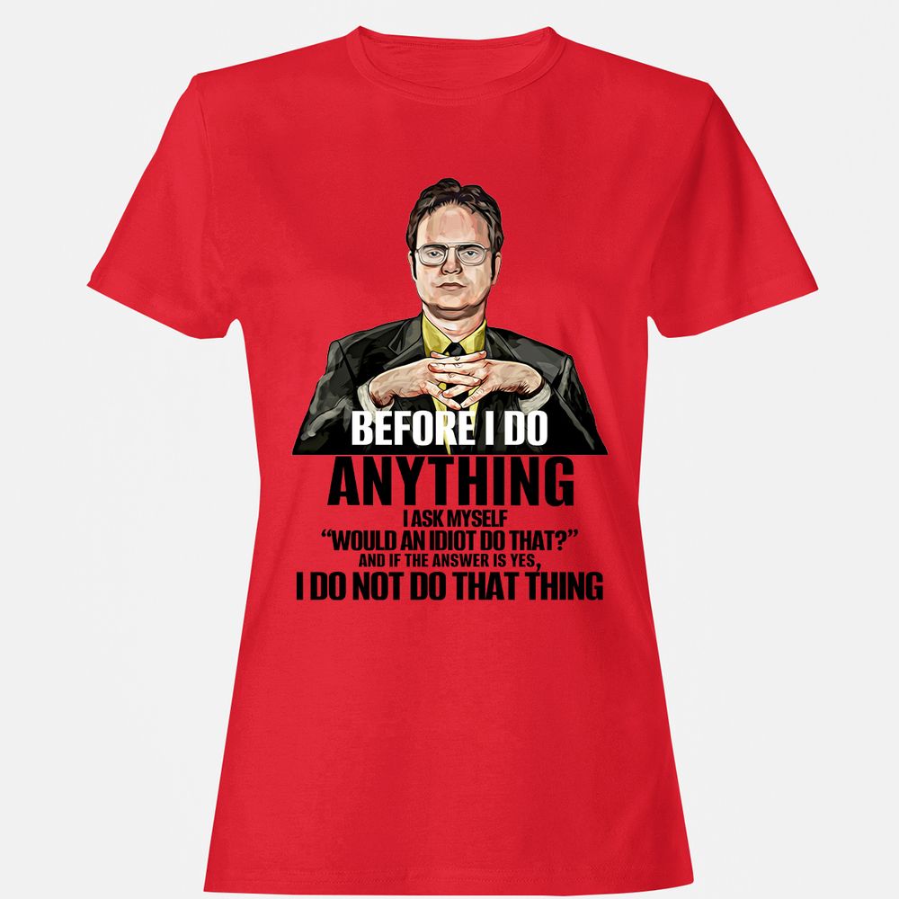 Women's T-Shirt - 9QF7QXL4 - Red - 13