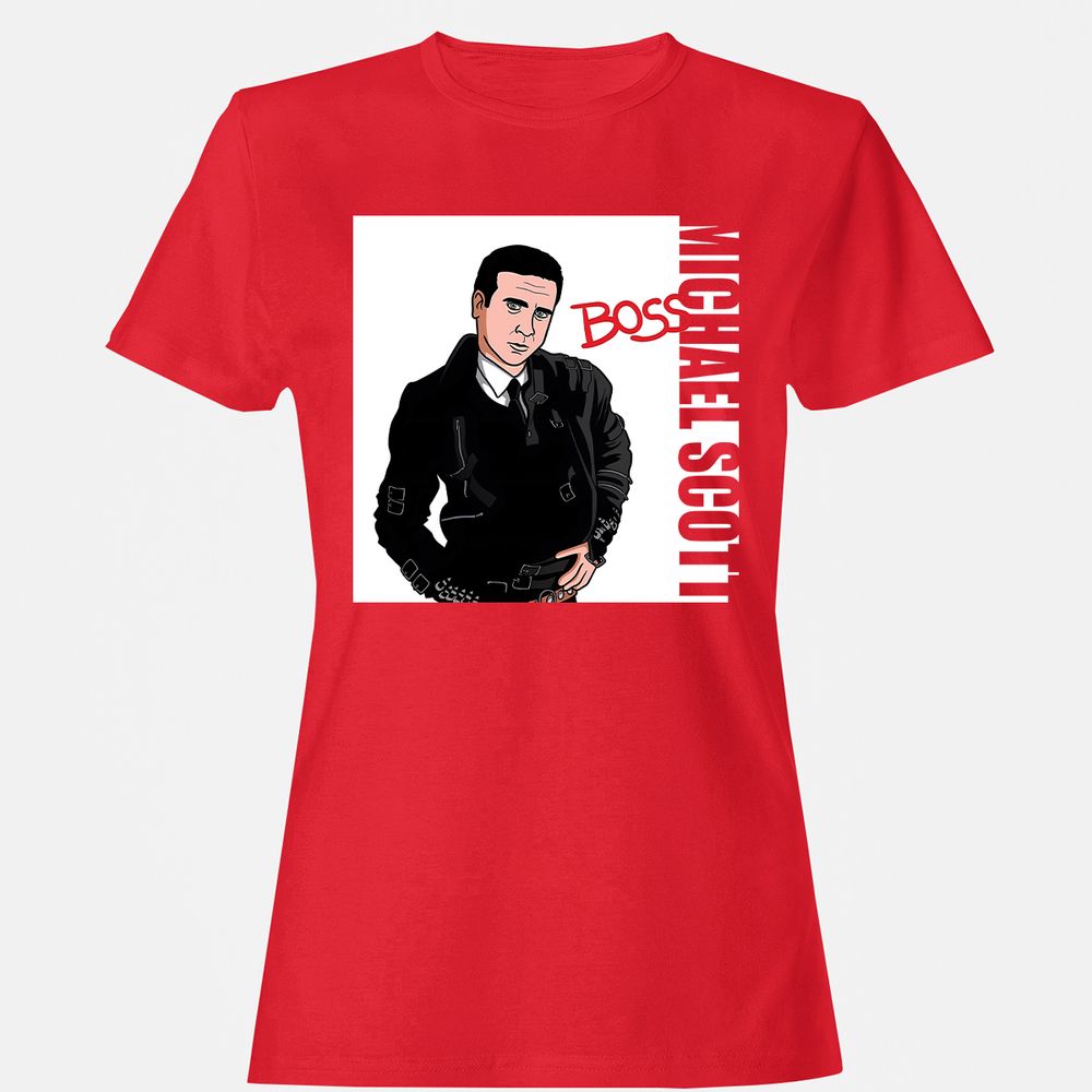 Women's T-Shirt - 4FYU7LHG - Red - 13