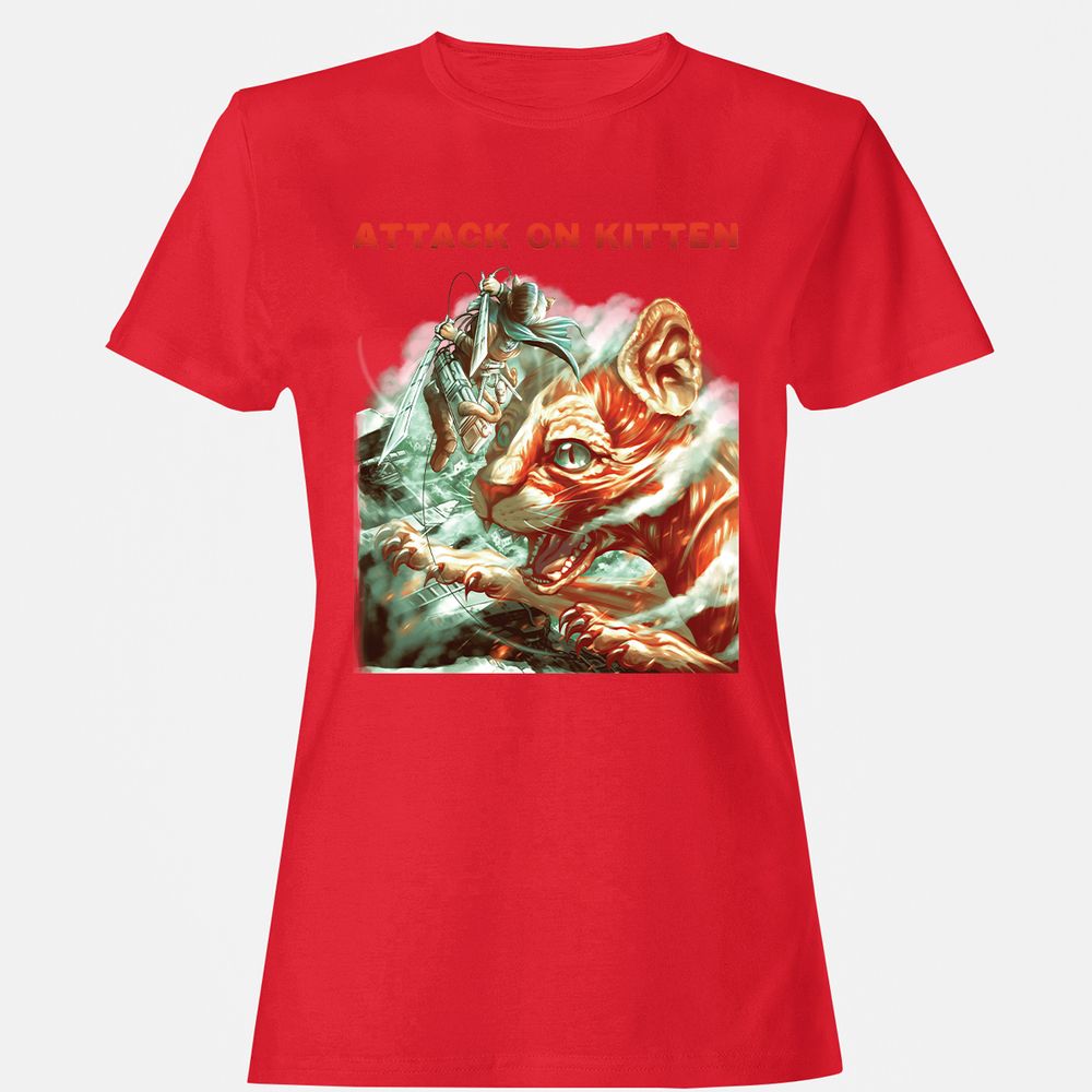 Women's T-Shirt - EA14V368 - Red - 13