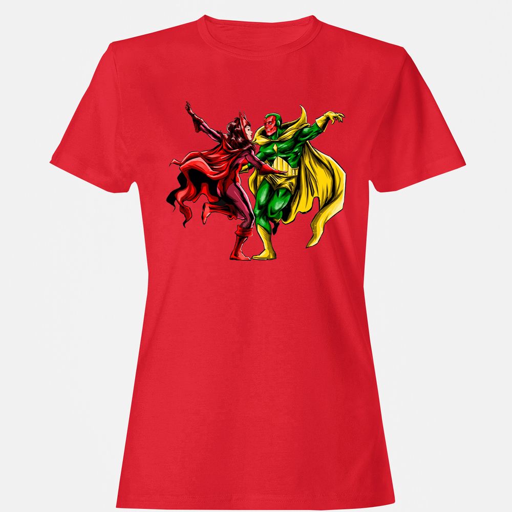 Women's T-Shirt - 9E1EVMBL - Red - 13