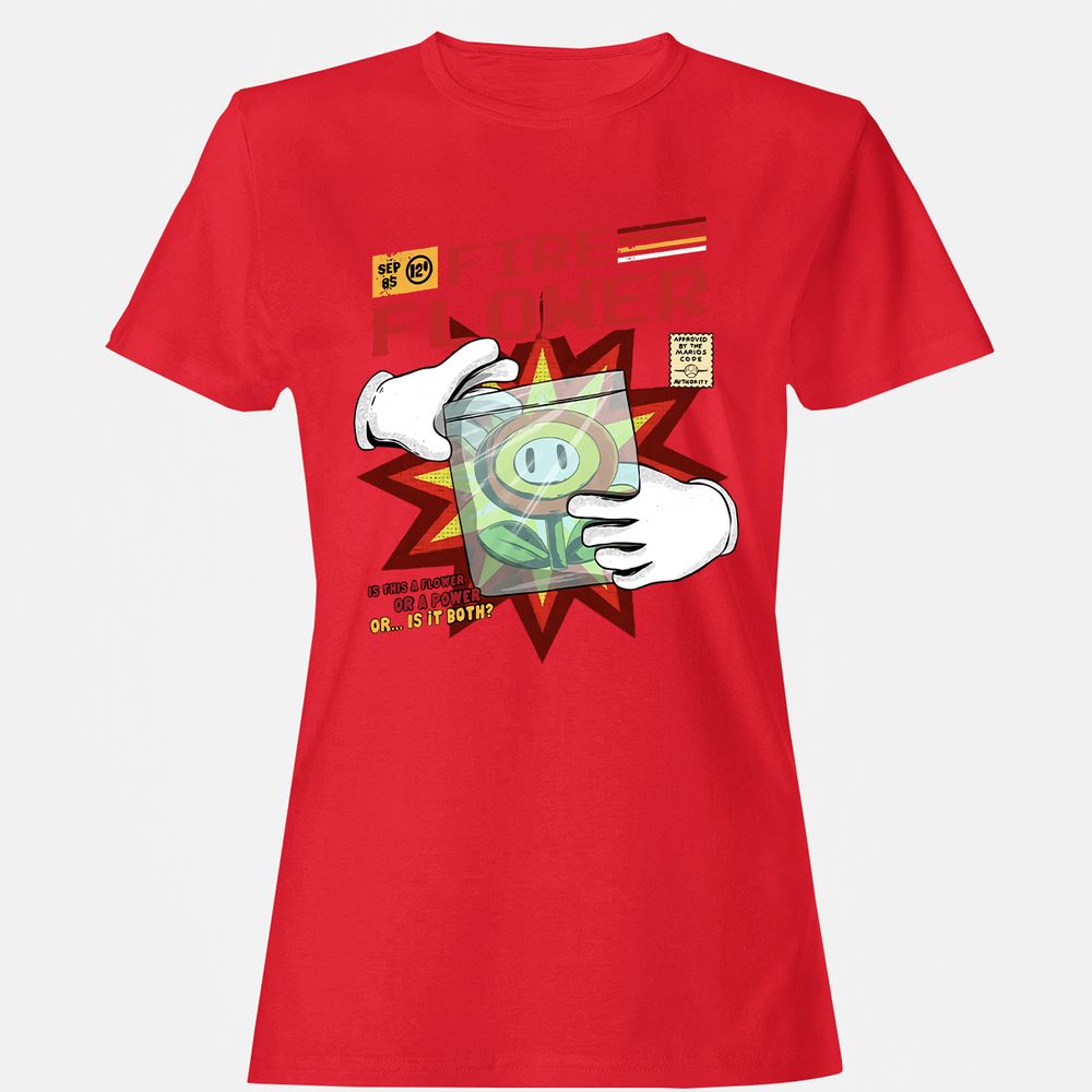 Women's T-Shirt - KP7HGEQS - Red - 13