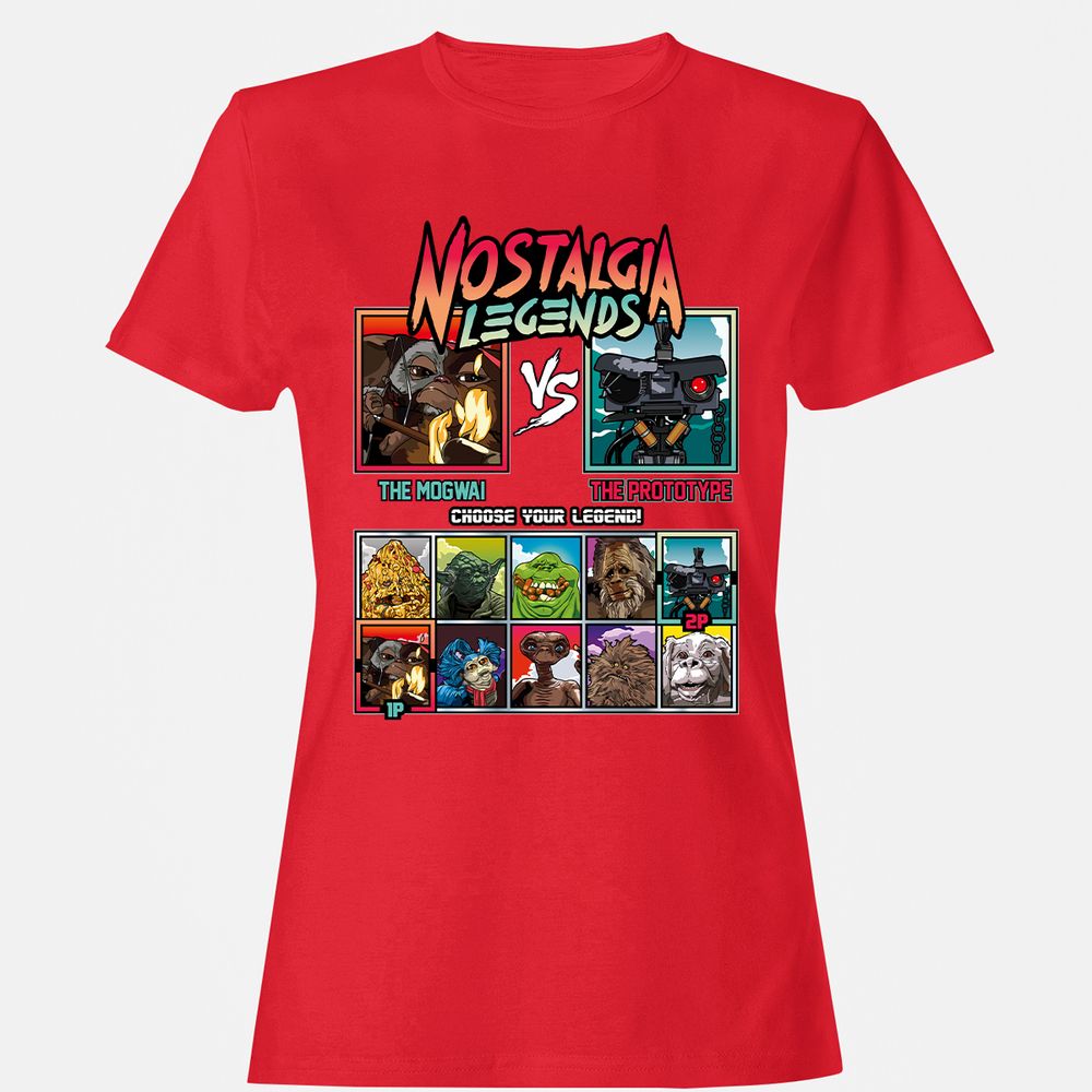 Women's T-Shirt - V3GQMPZ9 - Red - 13