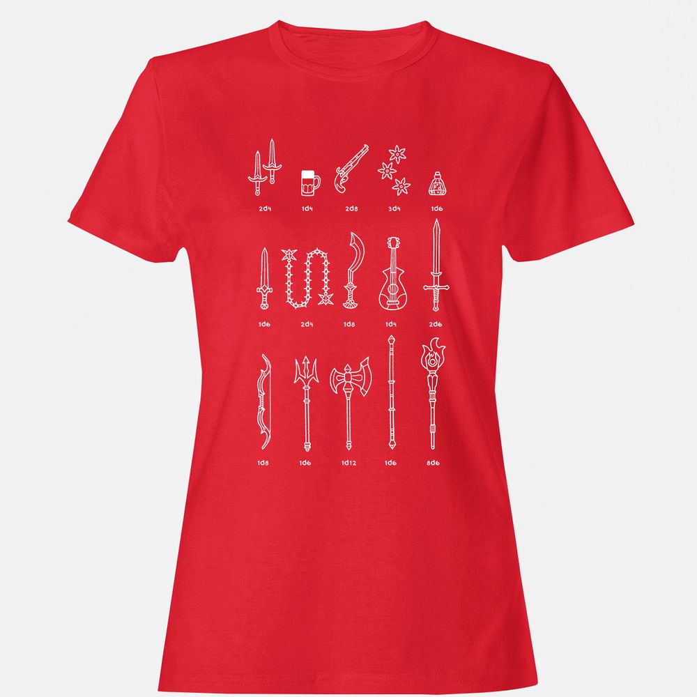 Women's T-Shirt - HZZAWJKM - Red - 13