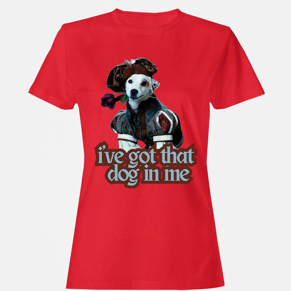 Women's T-Shirt - QYKRSZQ3 - Red - 13