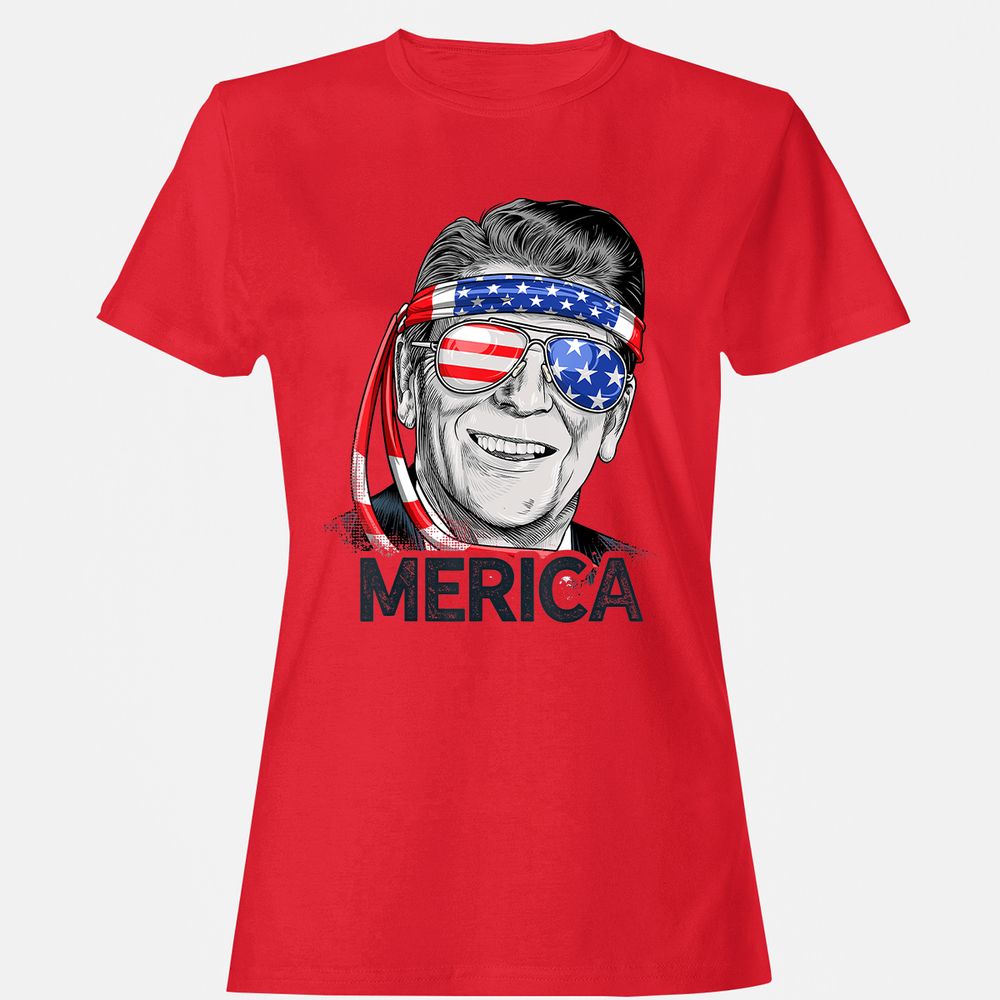 Women's T-Shirt - AK1J7R7L - Red - 13
