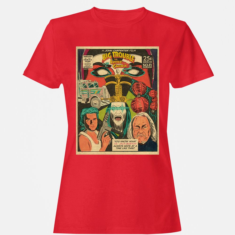 Women's T-Shirt - CTGU2KLP - Red - 13
