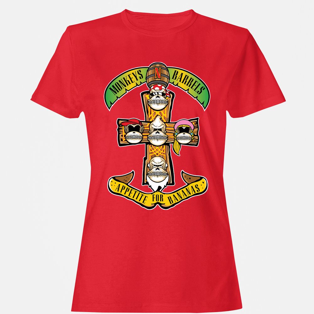 Women's T-Shirt - Y1UKQ8ZJ - Red - 13