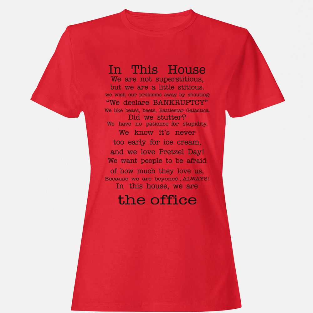 Women's T-Shirt - KAGXCEFE - Red - 13