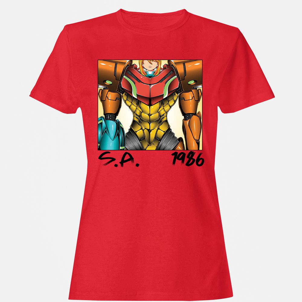 Women's T-Shirt - G55HA5ZR - Red - 13