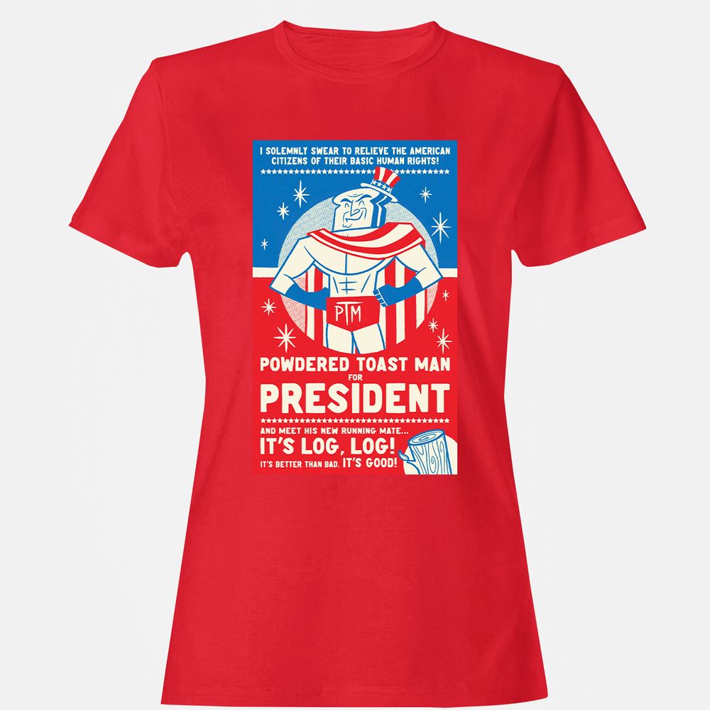 Women's T-Shirt - LVU3AWYQ - Red - 13