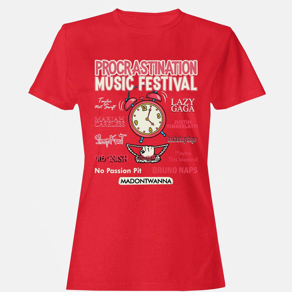 Women's T-Shirt - BRX1P6MB - Red - 13