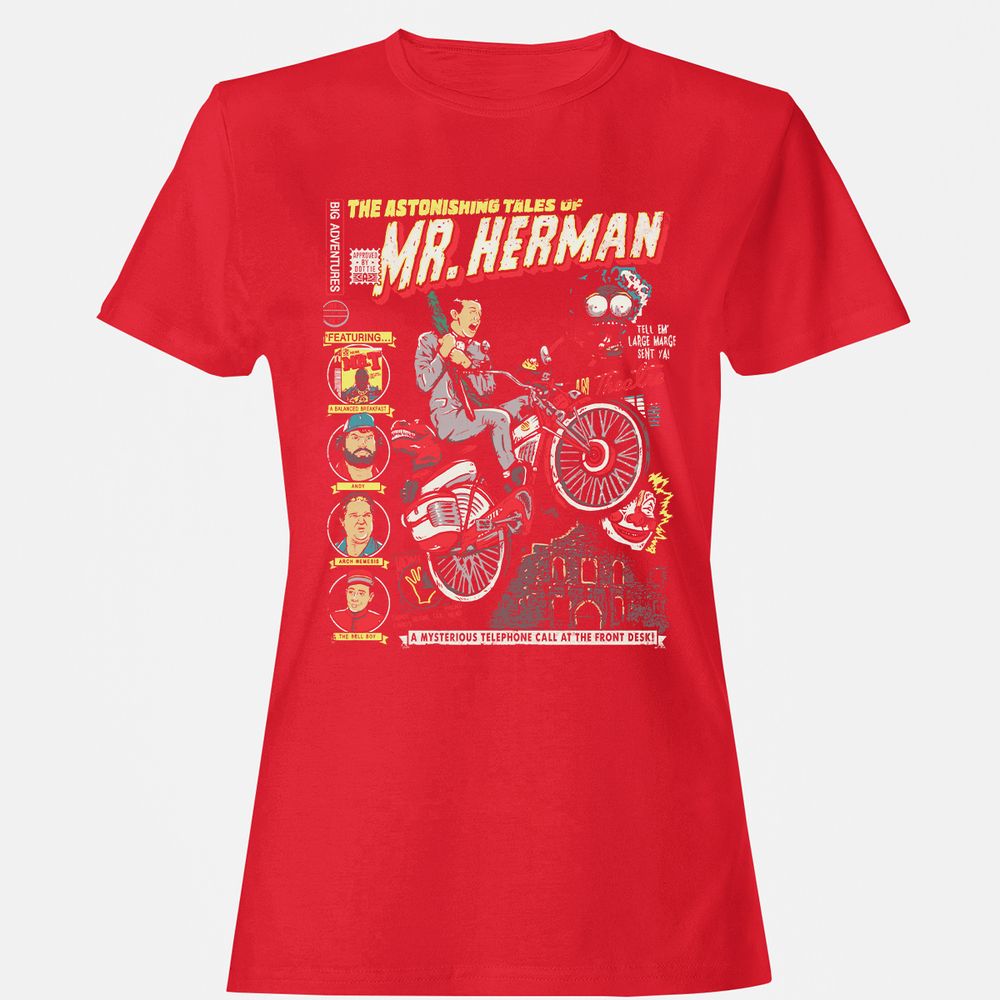 Women's T-Shirt - N7MXP5Z6 - Red - 13