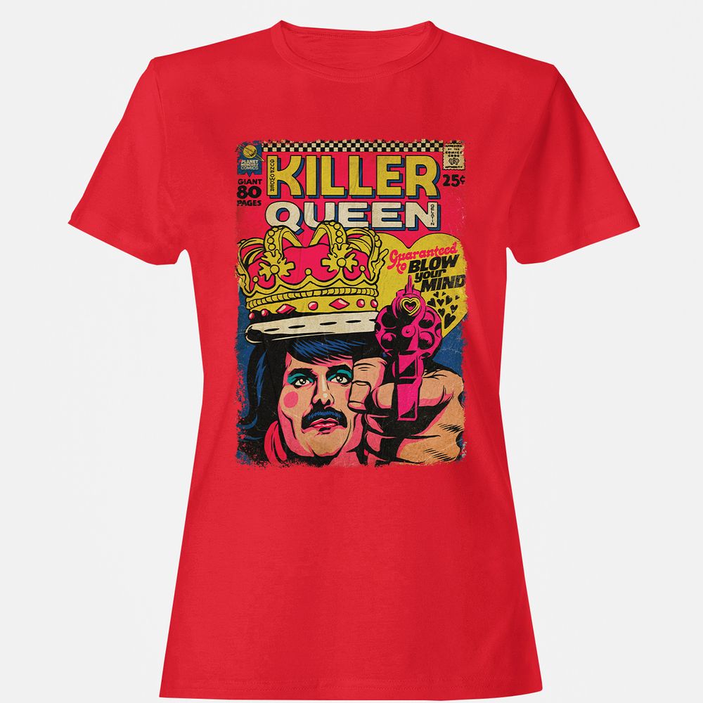 Women's T-Shirt - NFTKPXLV - Red - 13