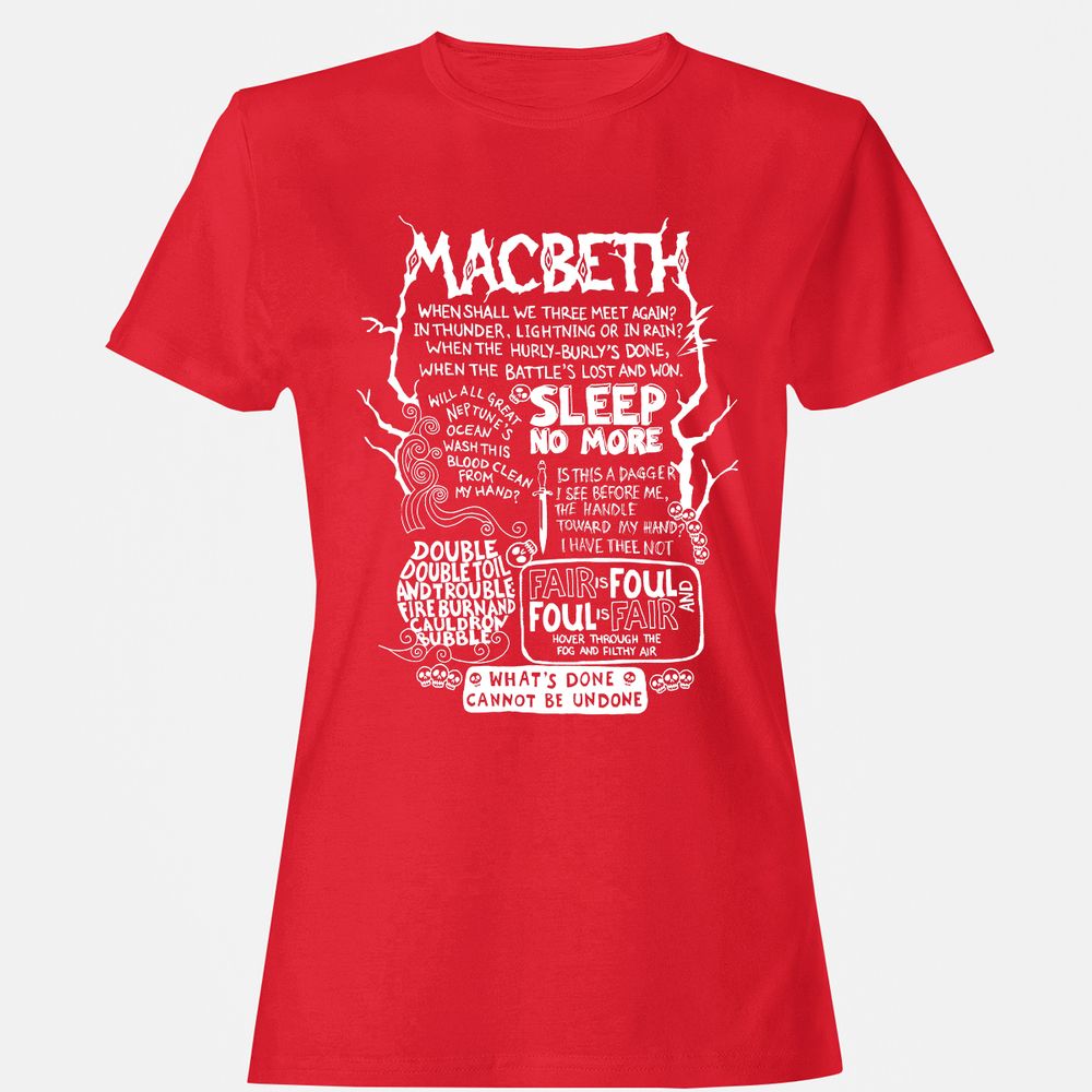 Women's T-Shirt - 3WA4VR1Q - Red - 13