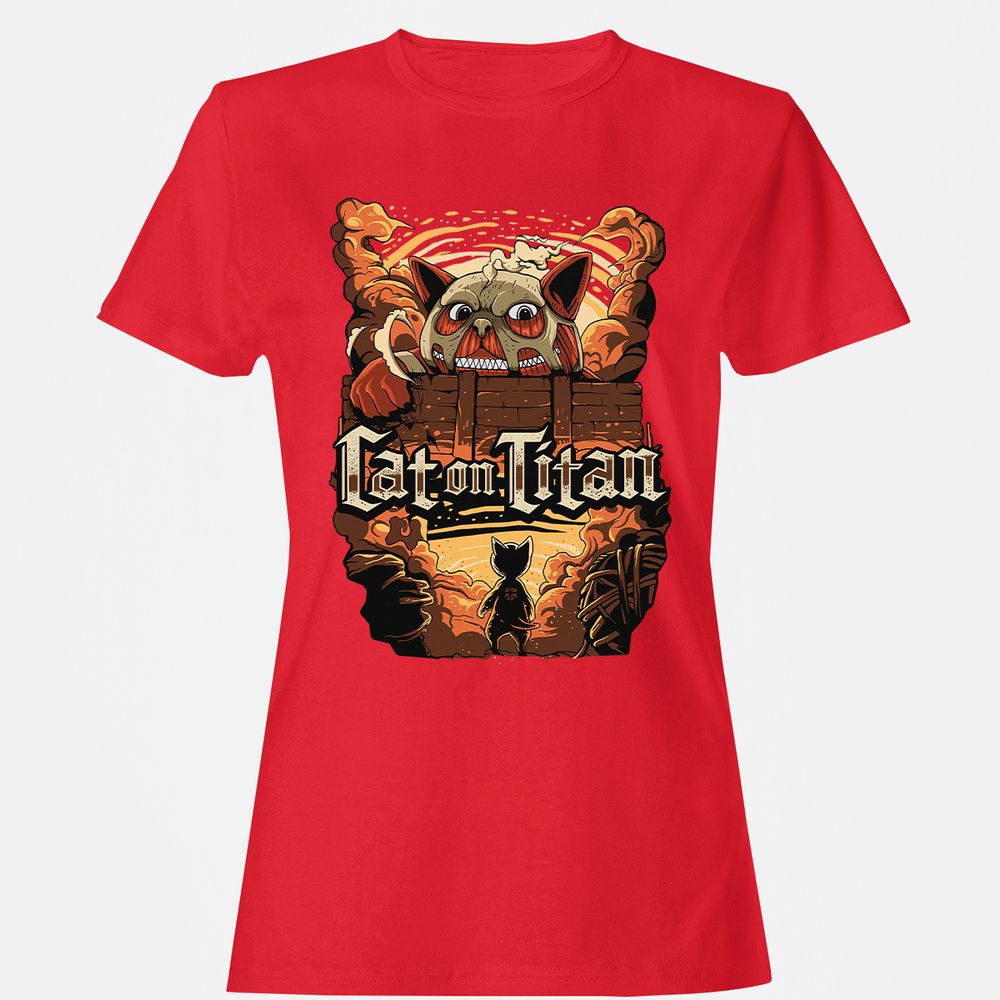 Women's T-Shirt - 6S131BQW - Red - 13