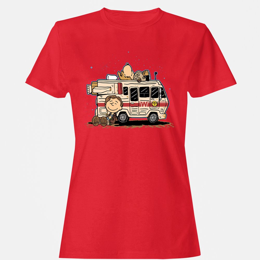 Women's T-Shirt - 9EP1QK2M - Red - 13