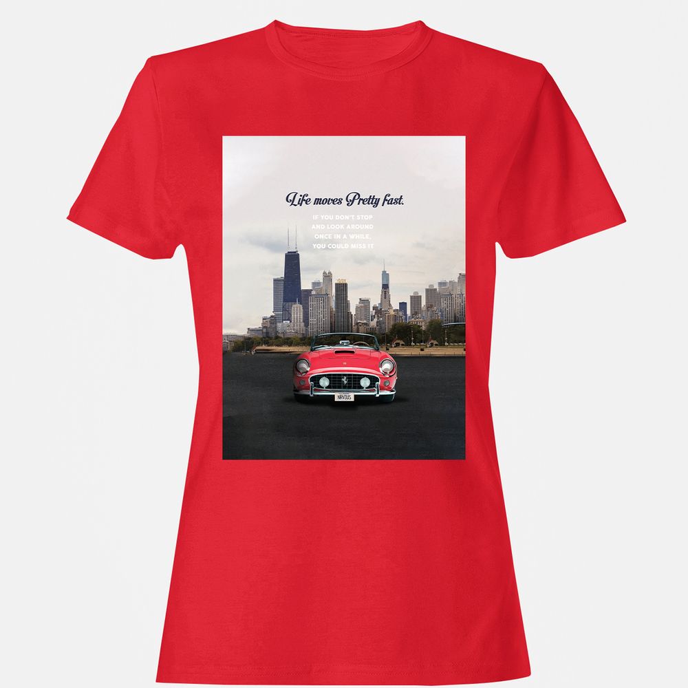 Women's T-Shirt - EUA64RK6 - Red - 13