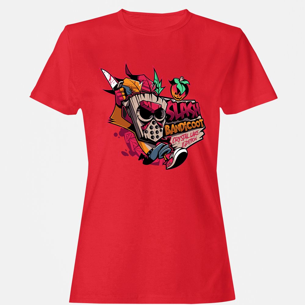 Women's T-Shirt - EX7QDLTH - Red - 13