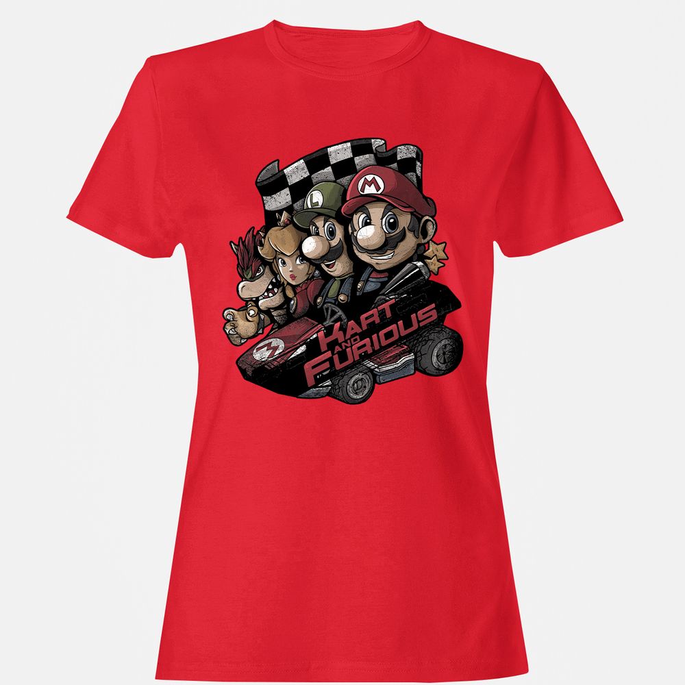 Women's T-Shirt - KVNQX68A - Red - 13