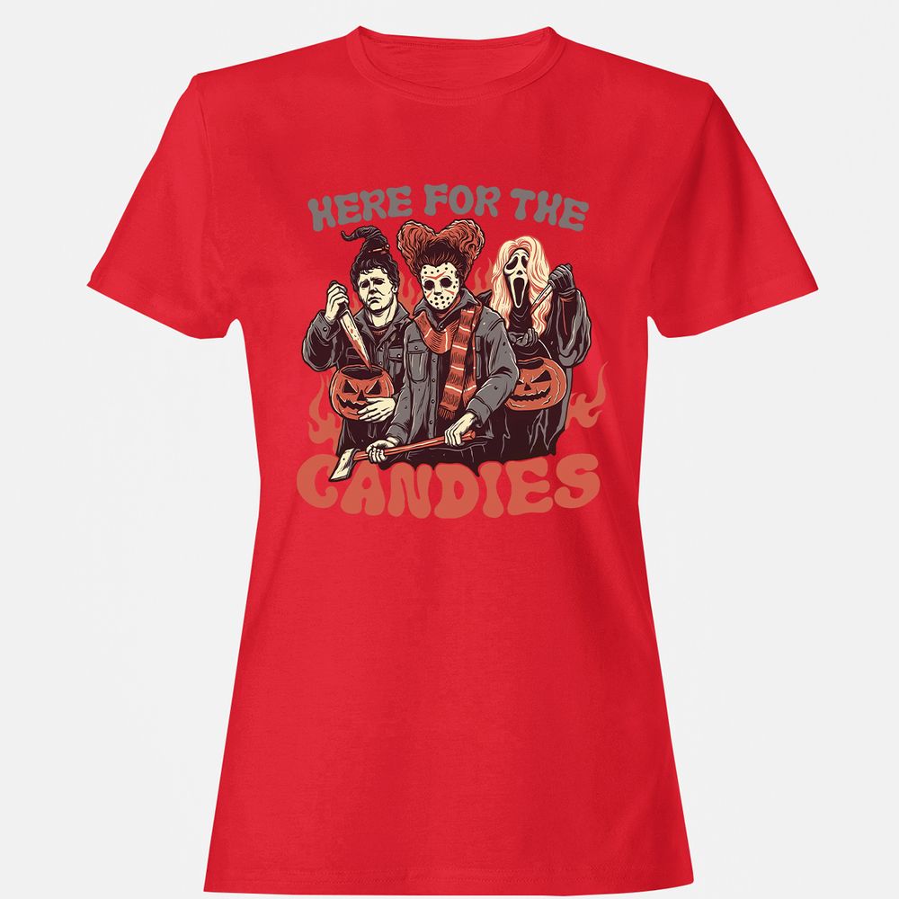 Women's T-Shirt - L22XJ8R3 - Red - 13