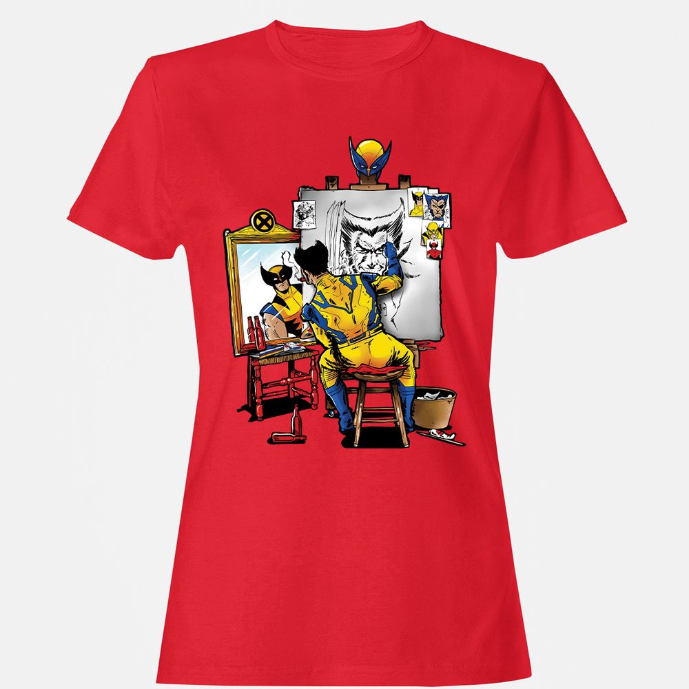 Women's T-Shirt - 33RKT86U - Red - 13