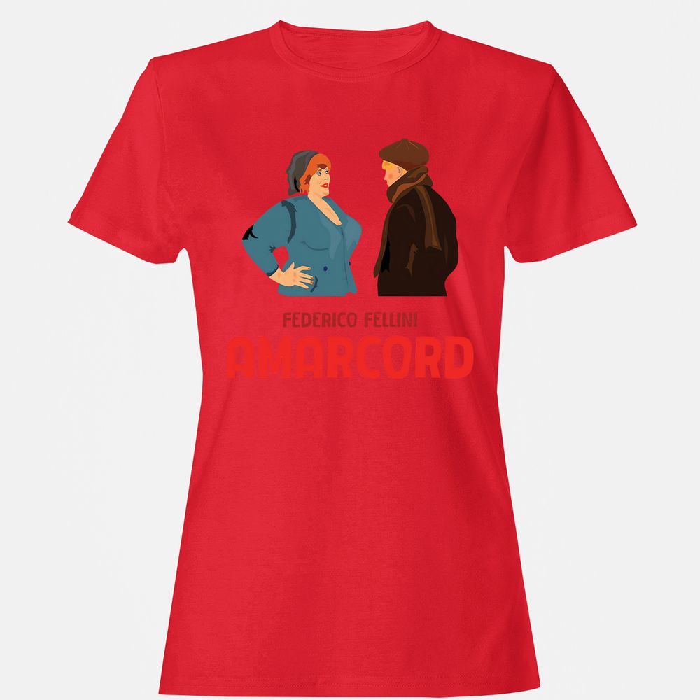 Women's T-Shirt - 3QQ1SNUP - Red - 13
