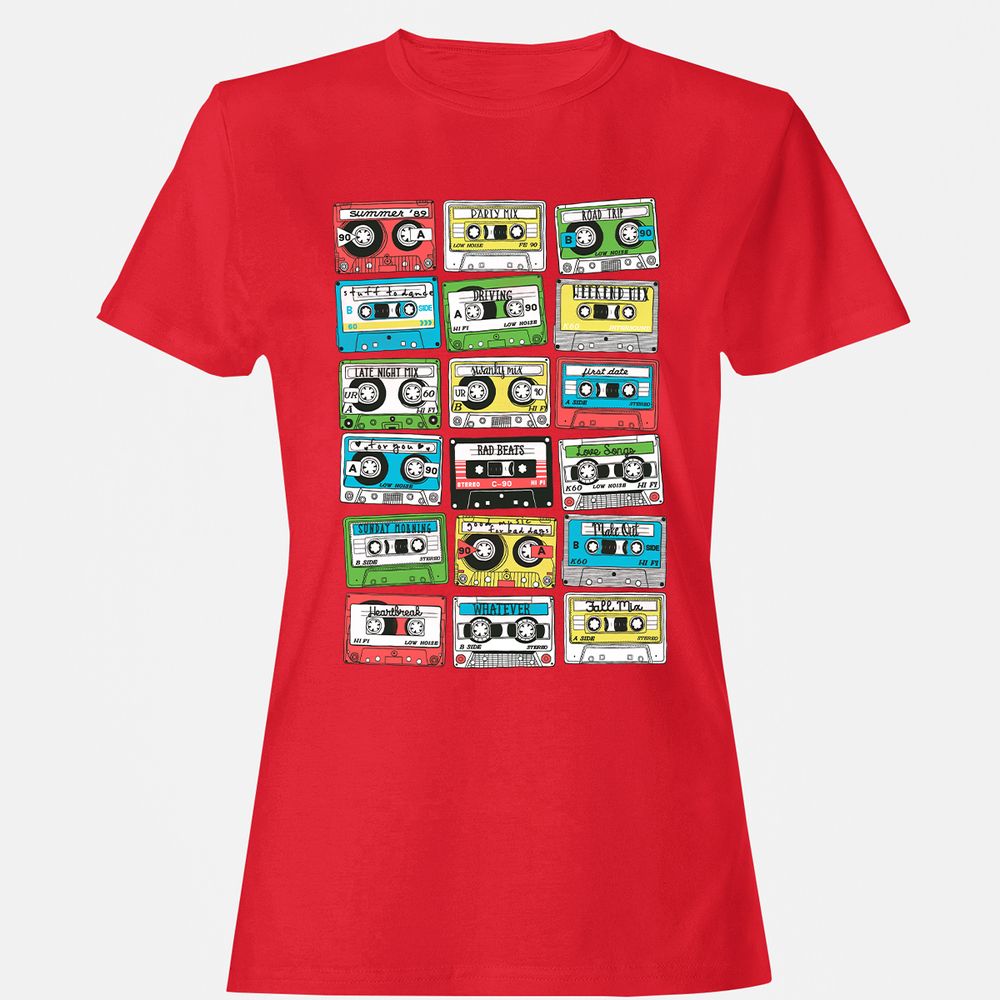 Women's T-Shirt - CUD91W7P - Red - 13