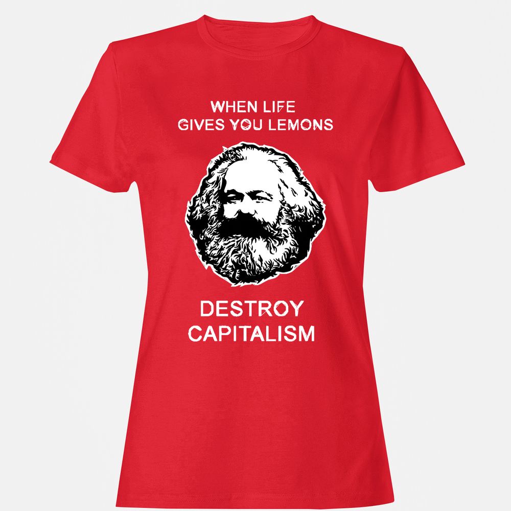 Women's T-Shirt - V77J7KU5 - Red - 13